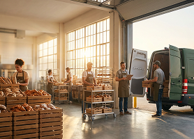 Bakeries managing production and distribution