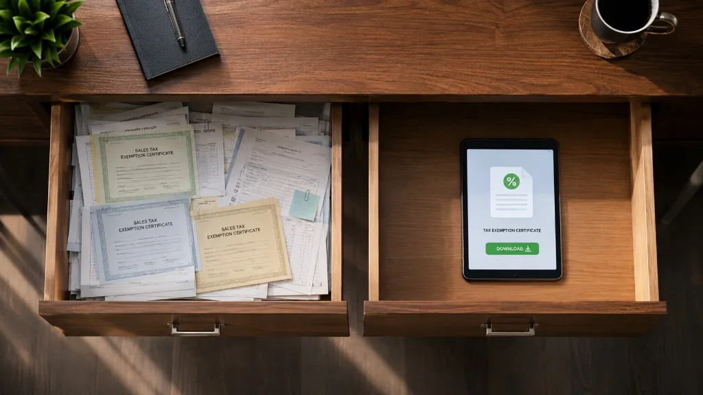 Managing sales tax exemption certificates across your DSD operation