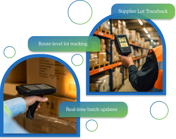 Lot traceability visual