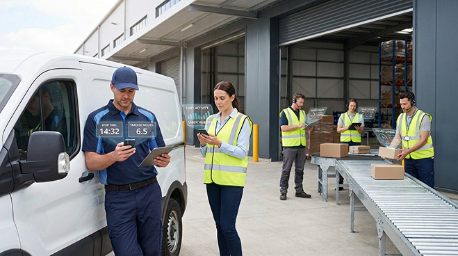 Time tracking that fits route operations