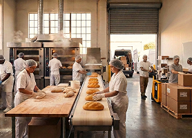 Bakeries managing production and distribution